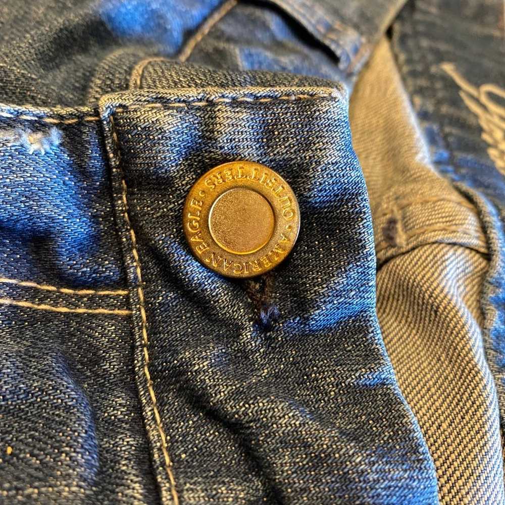 EUC vintage American Eagle 8 Real Flare Jeans Den… - image 3