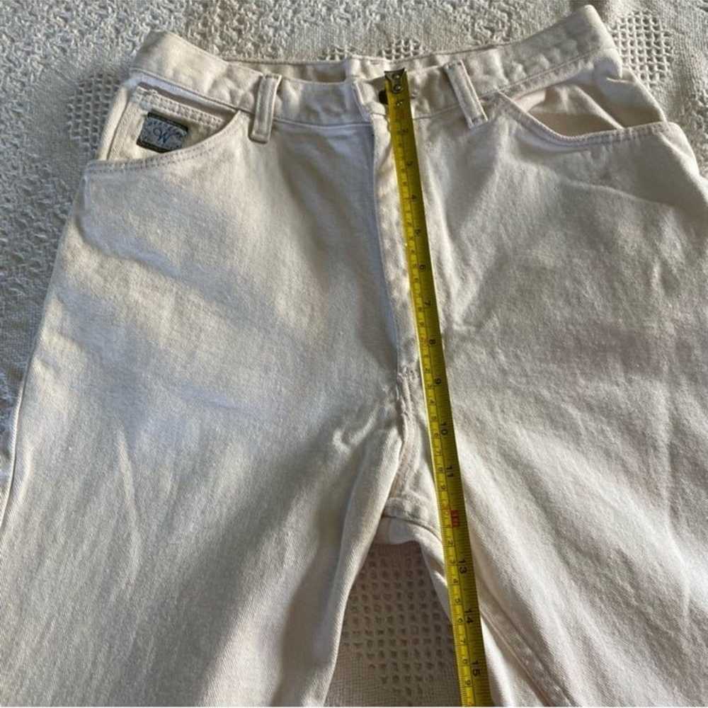 Vintage Wrangler Cream Colored Jeans (27x34) - image 8