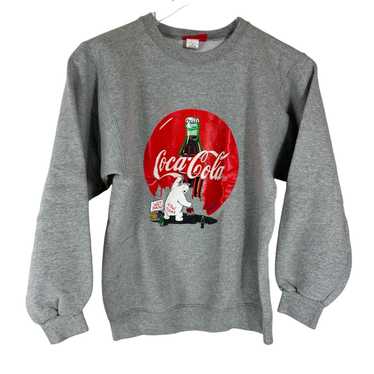Coca Cola Vtg Womens Coca Cola Bear Sweater Chris… - image 1