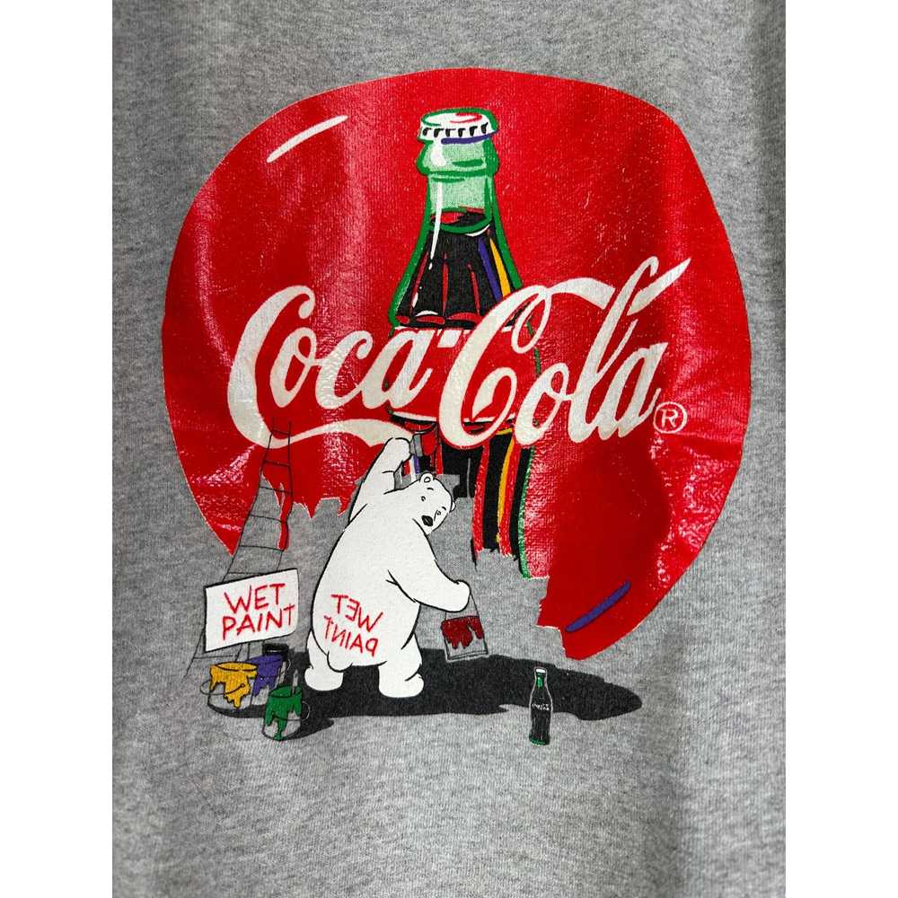 Coca Cola Vtg Womens Coca Cola Bear Sweater Chris… - image 2
