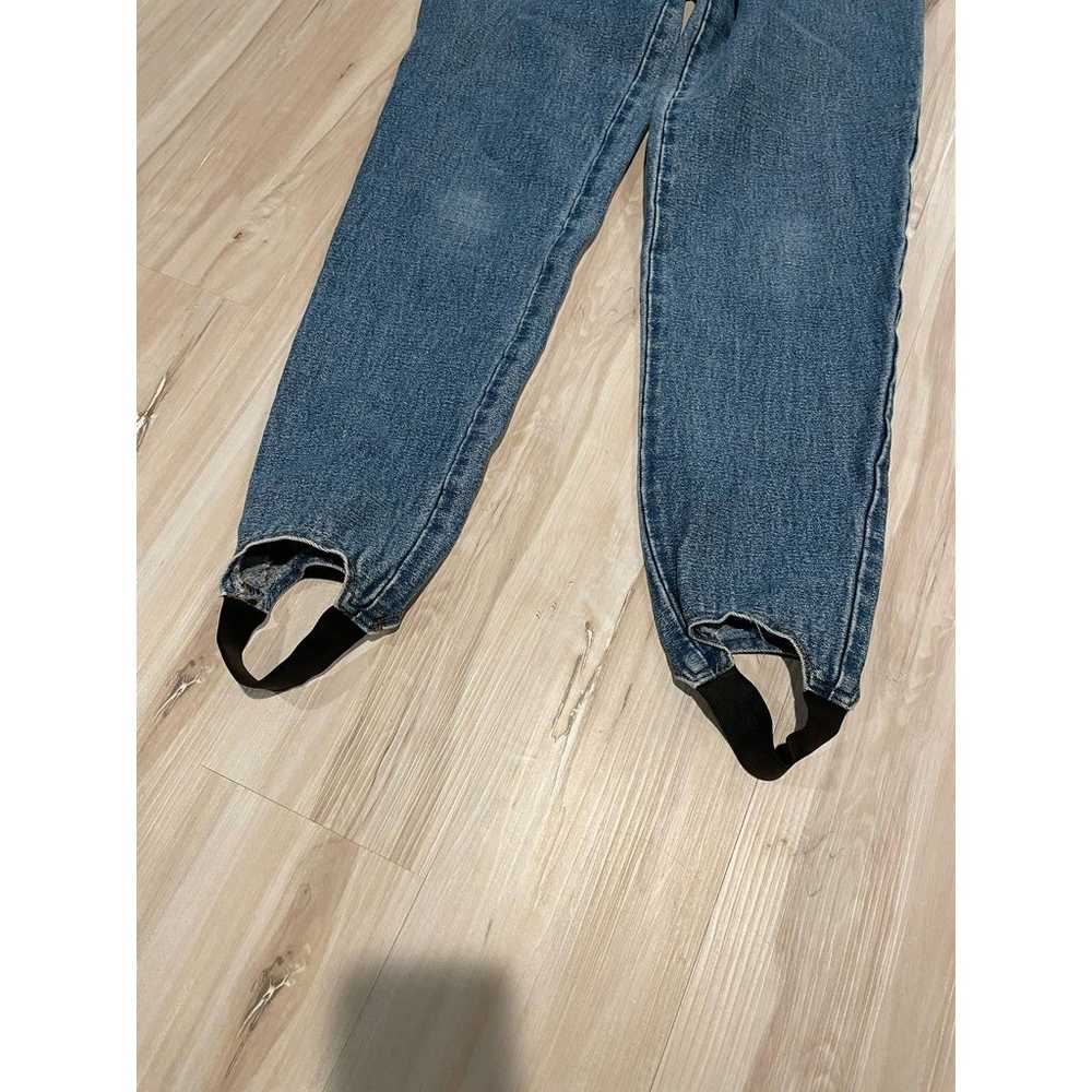 Vintage Jordache 80s stirrup highrise jeans size … - image 5