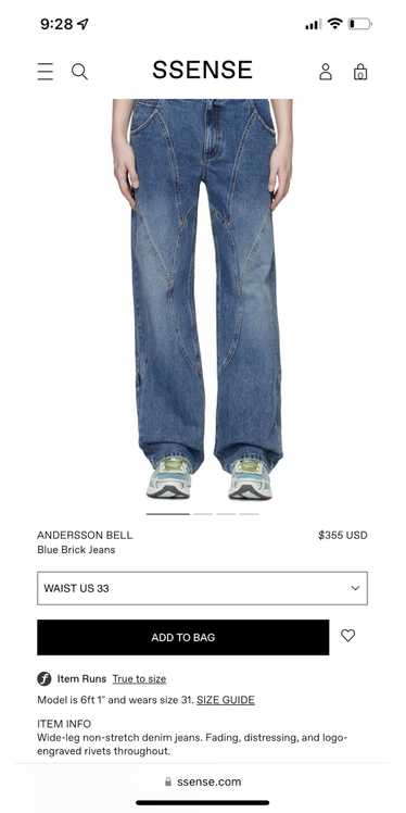 Andersson Bell Blue Brick Jeans