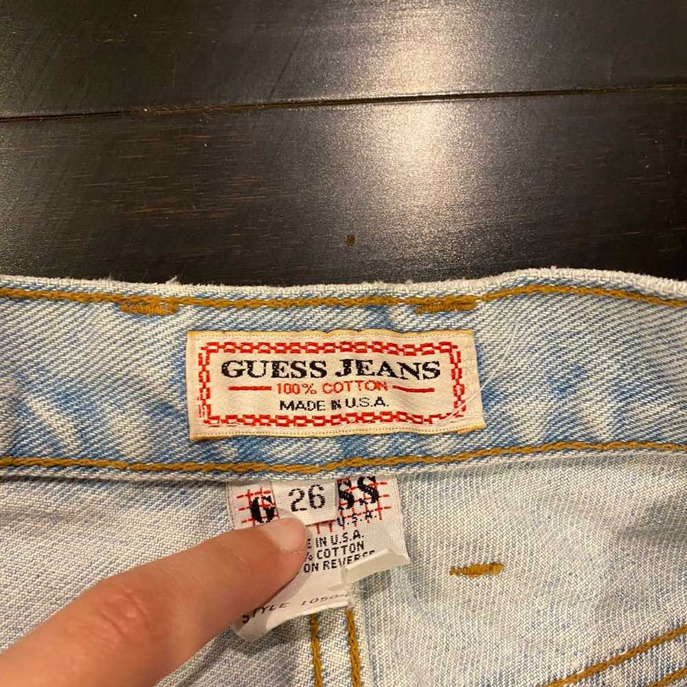 vintage guess slim fit jeans - image 3