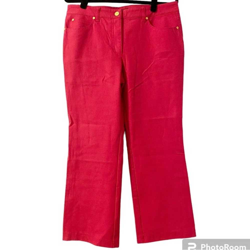 Vintage Escada Hot Pink Jeans Size 42/12 - image 1