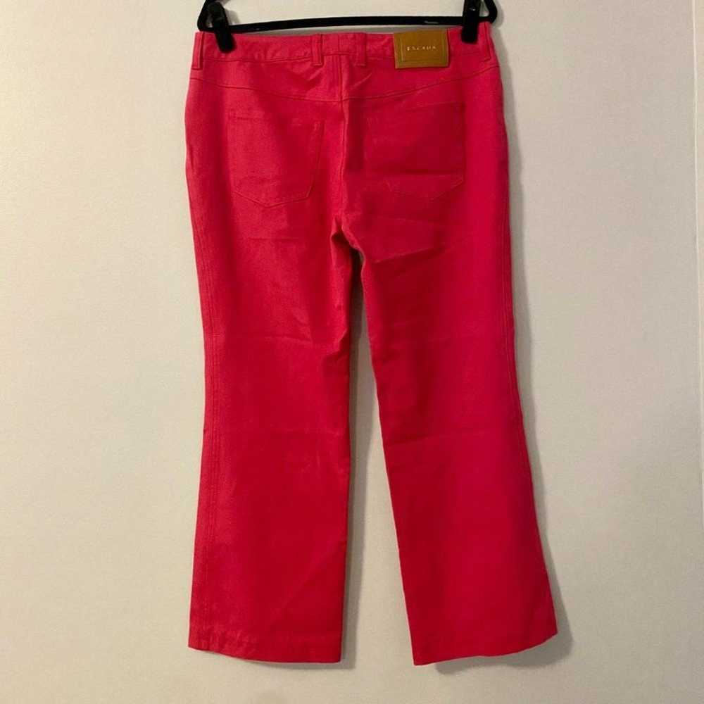 Vintage Escada Hot Pink Jeans Size 42/12 - image 9