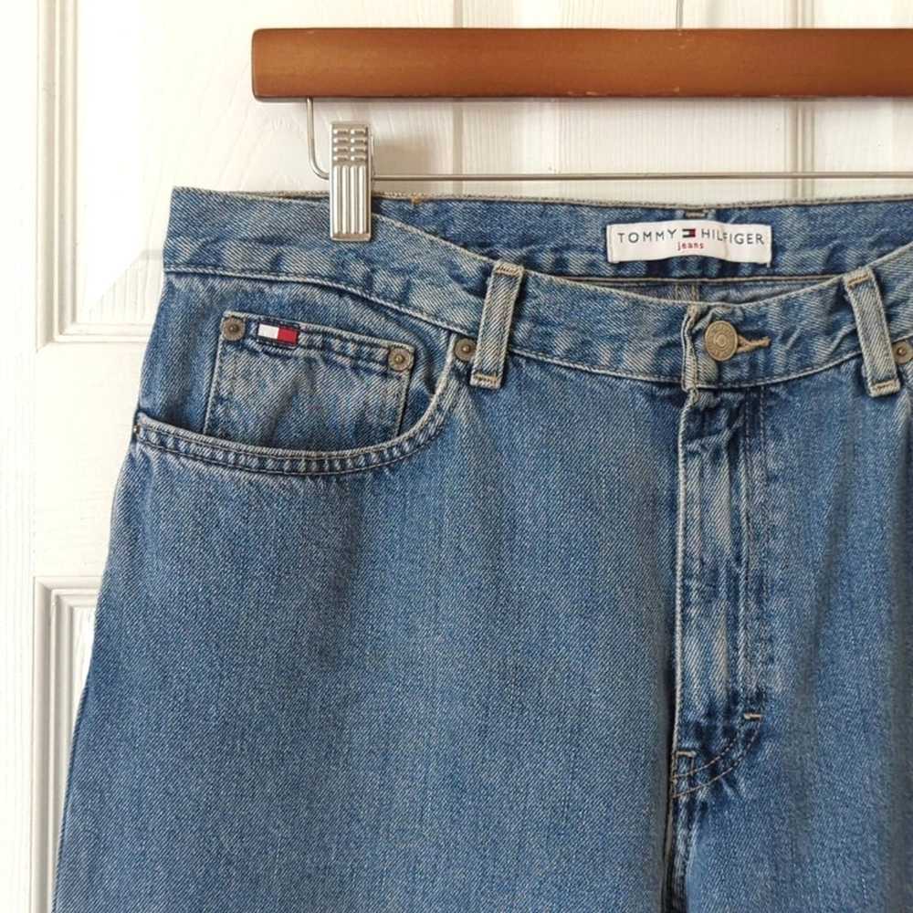 Tommy Hilfiger Y2K Vintage Medium Wash High Rise … - image 10