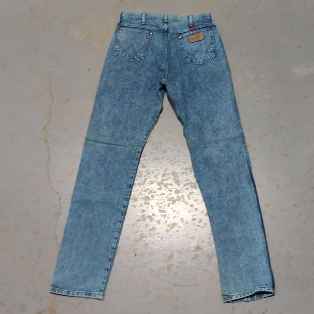 Vintage Wrangler High Waisted Jeans Acid Wash Tea… - image 4