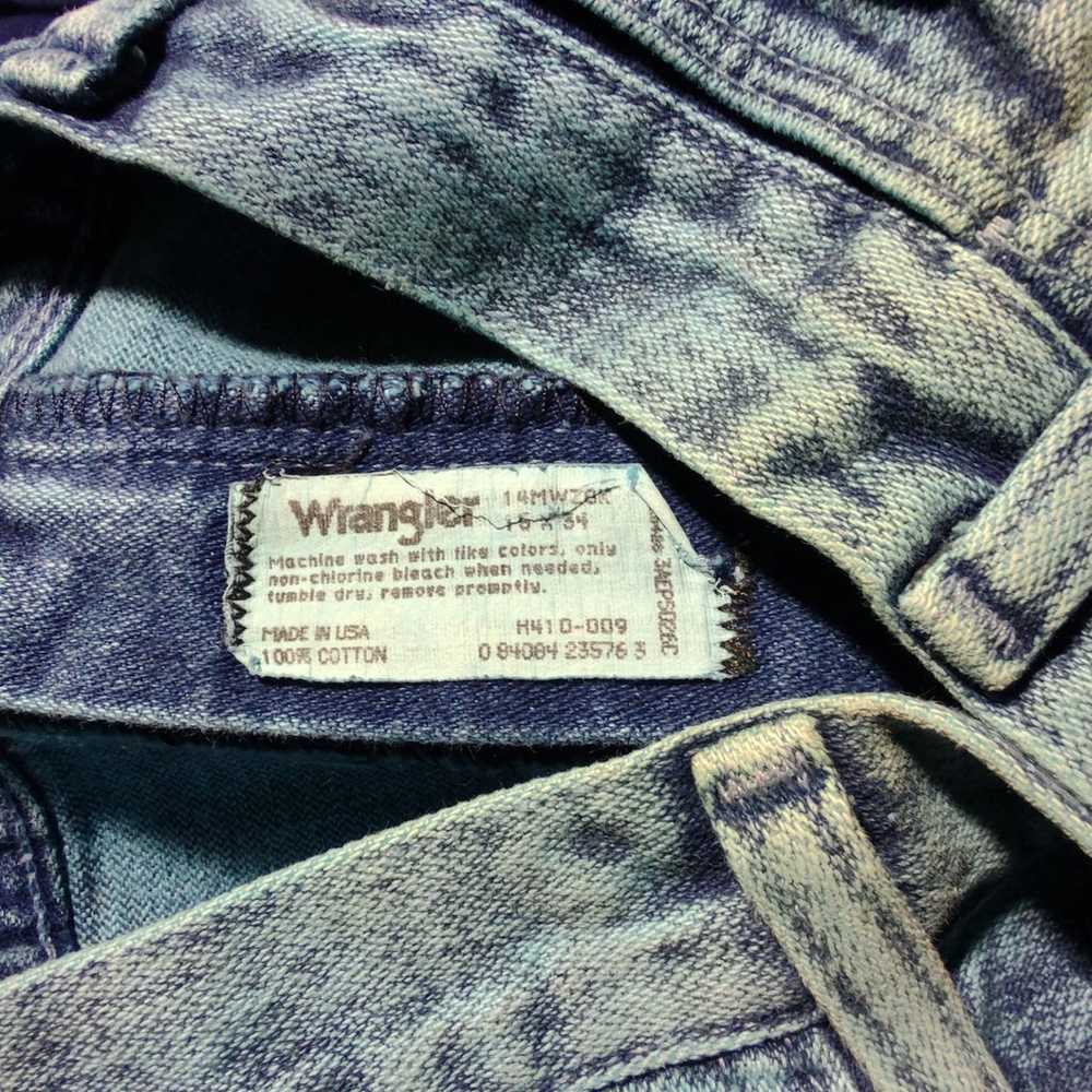 Vintage Wrangler High Waisted Jeans Acid Wash Tea… - image 7