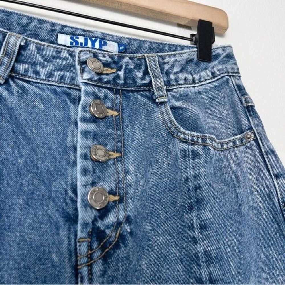 SJYP Rigid Wash Straight Leg Jean S Button Fly An… - image 7