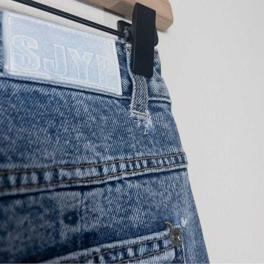 SJYP Rigid Wash Straight Leg Jean S Button Fly An… - image 9