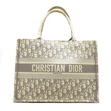 Dior CHRISTIAN DIOR Oblique Medium Book Tote Grey - image 1