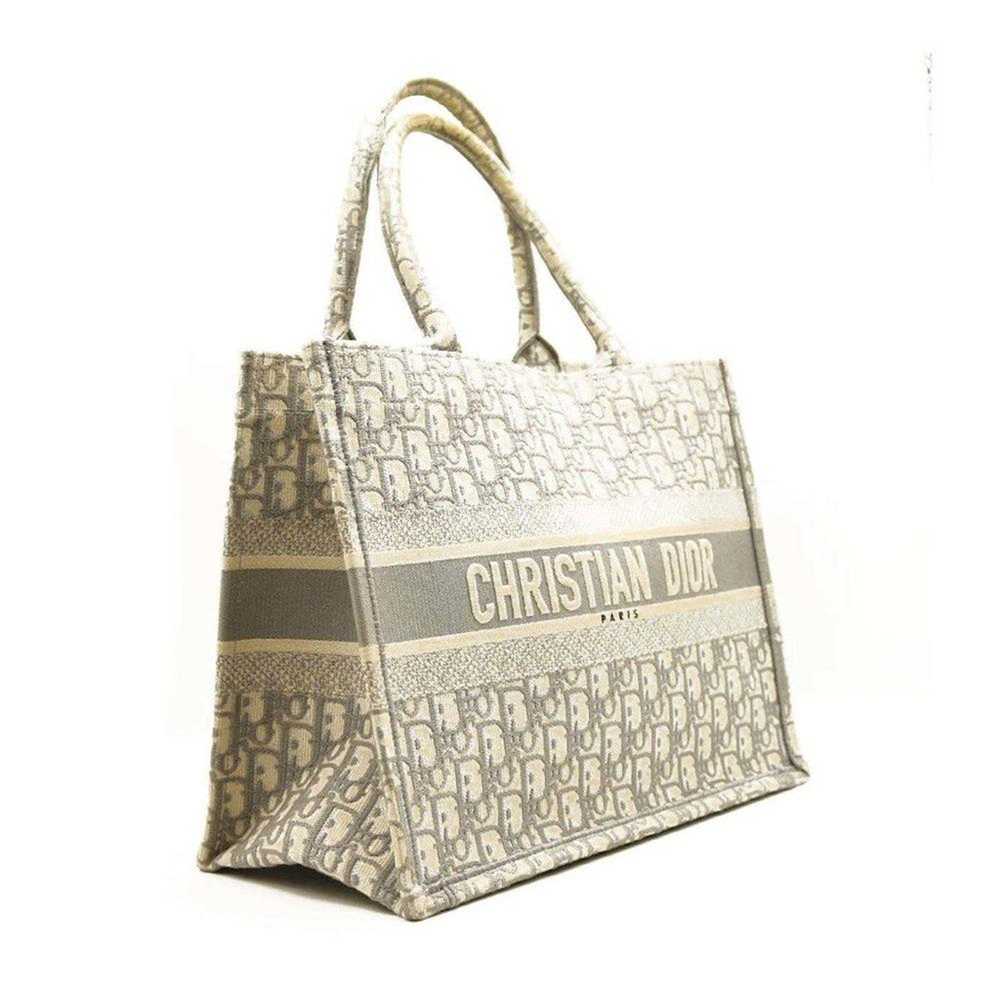 Dior CHRISTIAN DIOR Oblique Medium Book Tote Grey - image 2