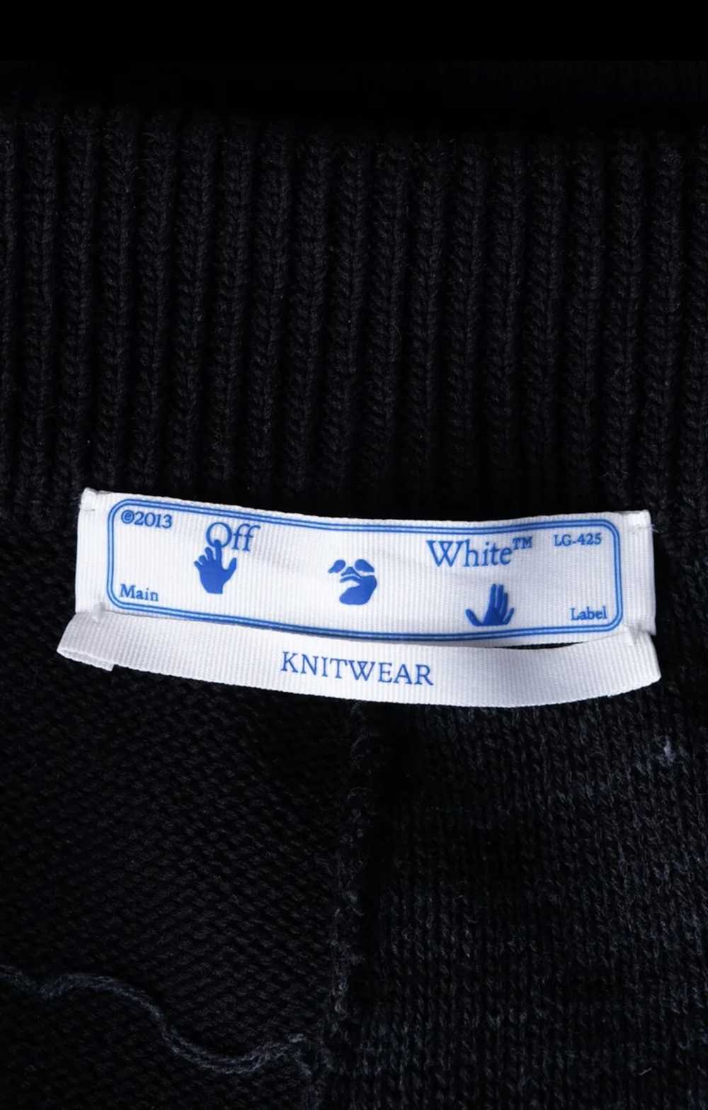 Off-White *1/1 SAMPLE* OFF-WHITE Jacquard Knit Tr… - image 6