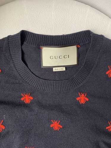 Gucci Gucci Wool Star Bee embroidered Sweater