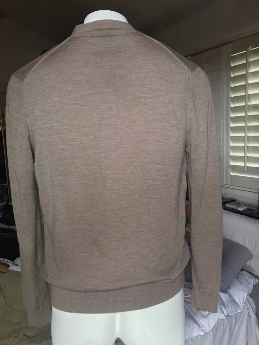 Paul Smith Taupe cardigan merino wool - image 2