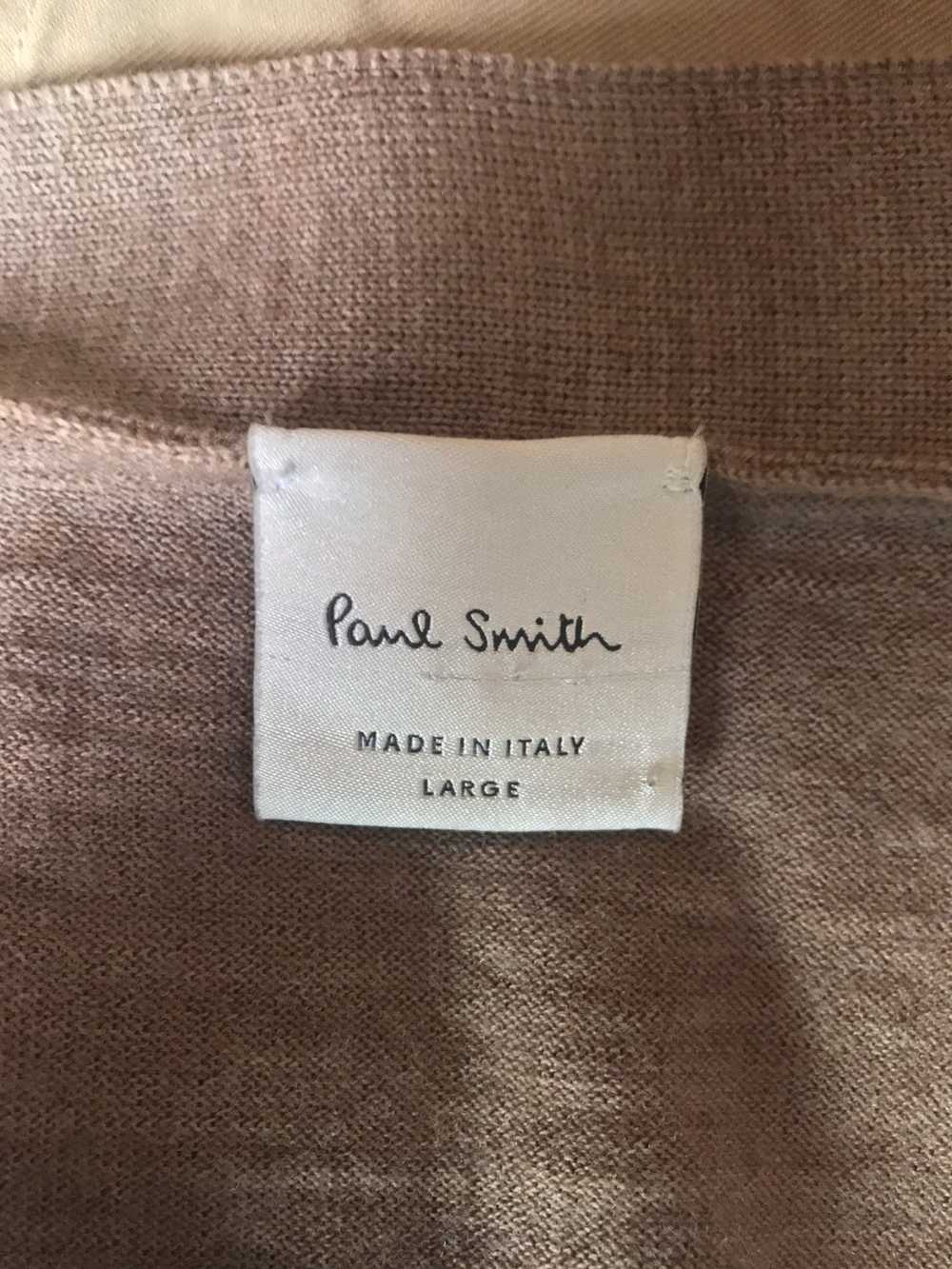 Paul Smith Taupe cardigan merino wool - image 5