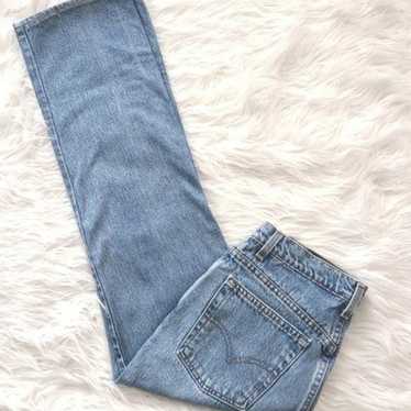 Low Stretch Blue Jeans Levis 519 Low Rise Flare Denim Size 13 JR-L 35x32  Vintage