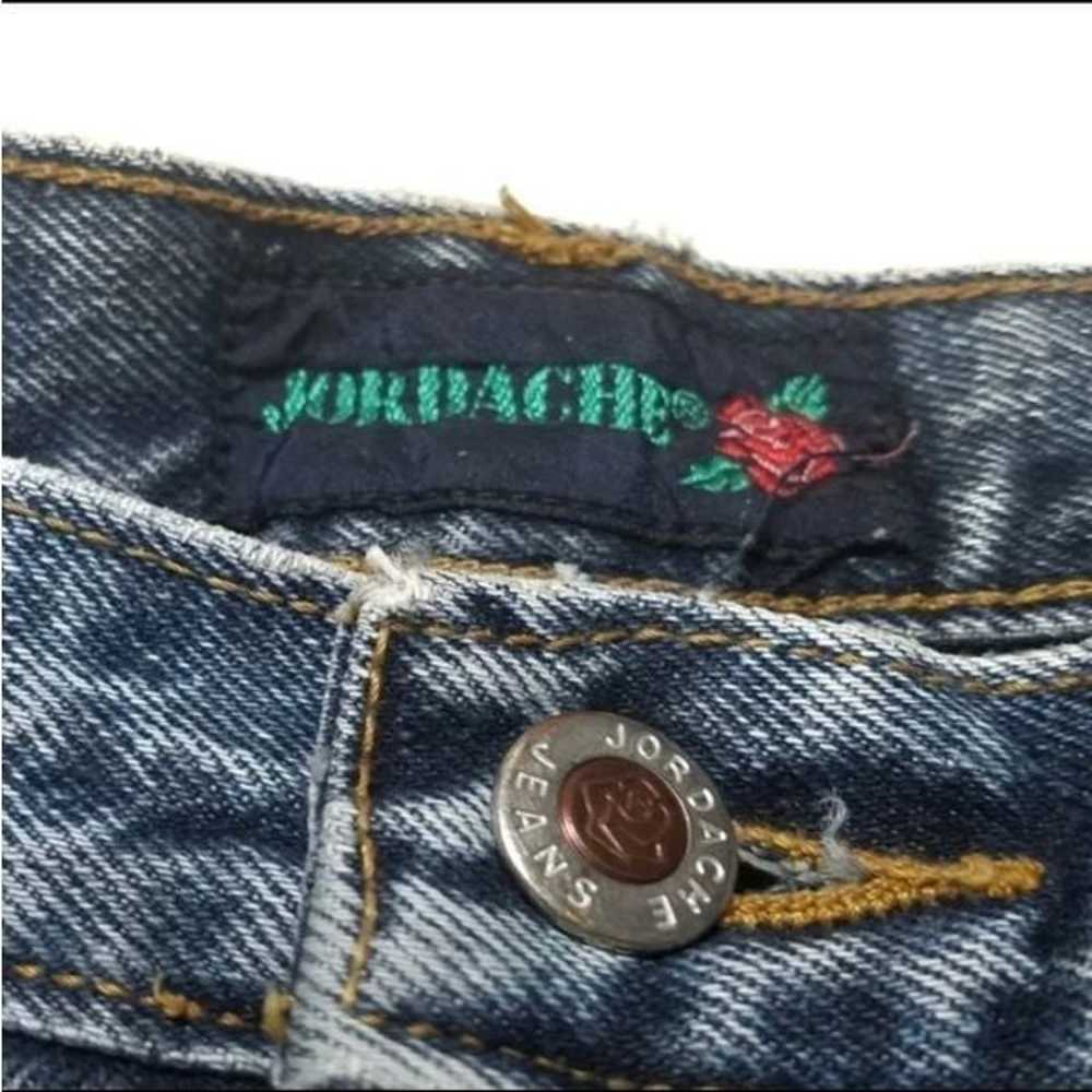 Vintage Jordache Extra High Rise Rose Embroidered… - image 11