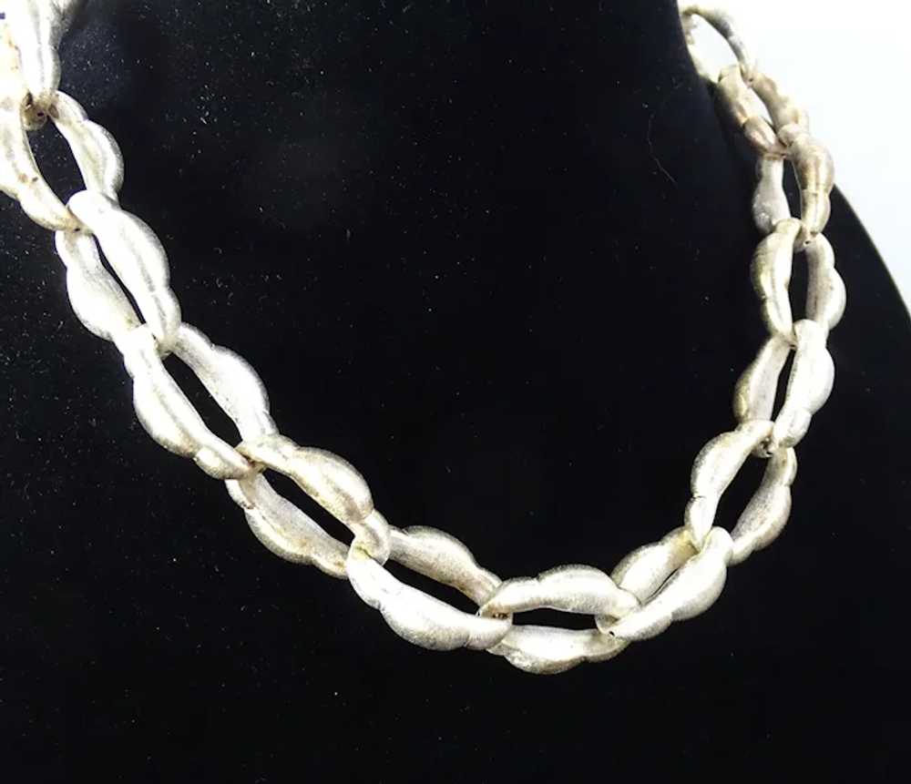 Paola Valentini Big Link Chunky Sterling Silver S… - image 2