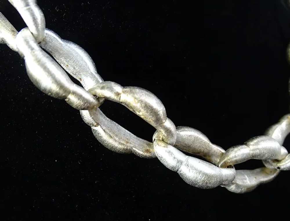Paola Valentini Big Link Chunky Sterling Silver S… - image 3