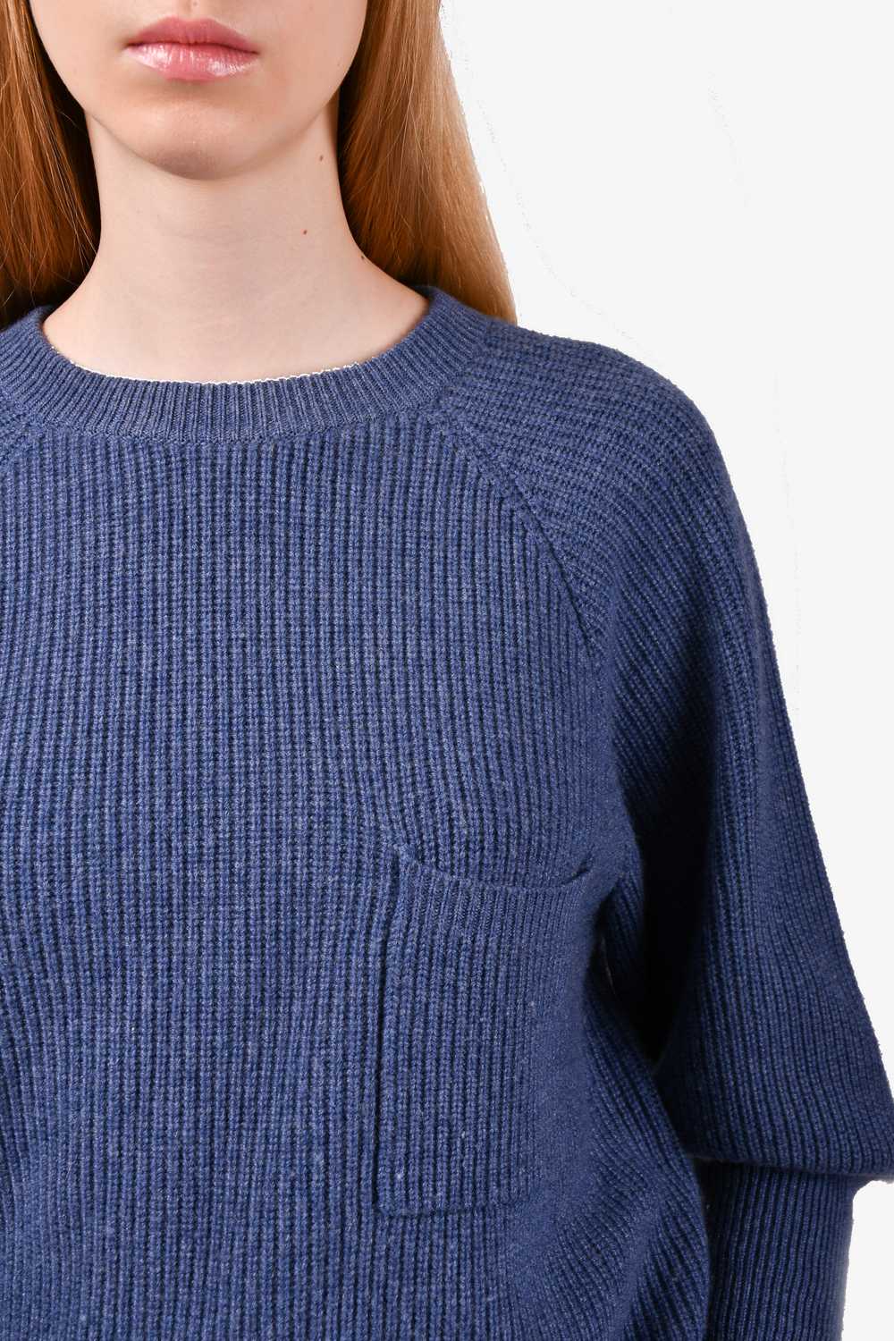 Brunello Cucinelli Blue Cashmere Knit Sweater Siz… - image 2