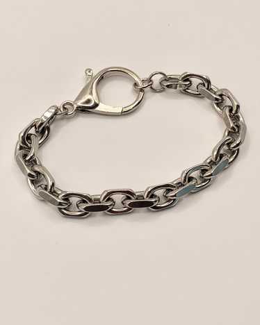 Chunky angular rolo steel bracelet - image 1
