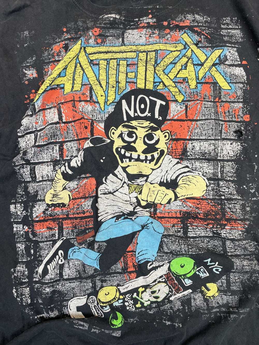 *AS-IS* SIIIIC! OVERSIZED ANTHRAX N.O.T. SKATER G… - image 2