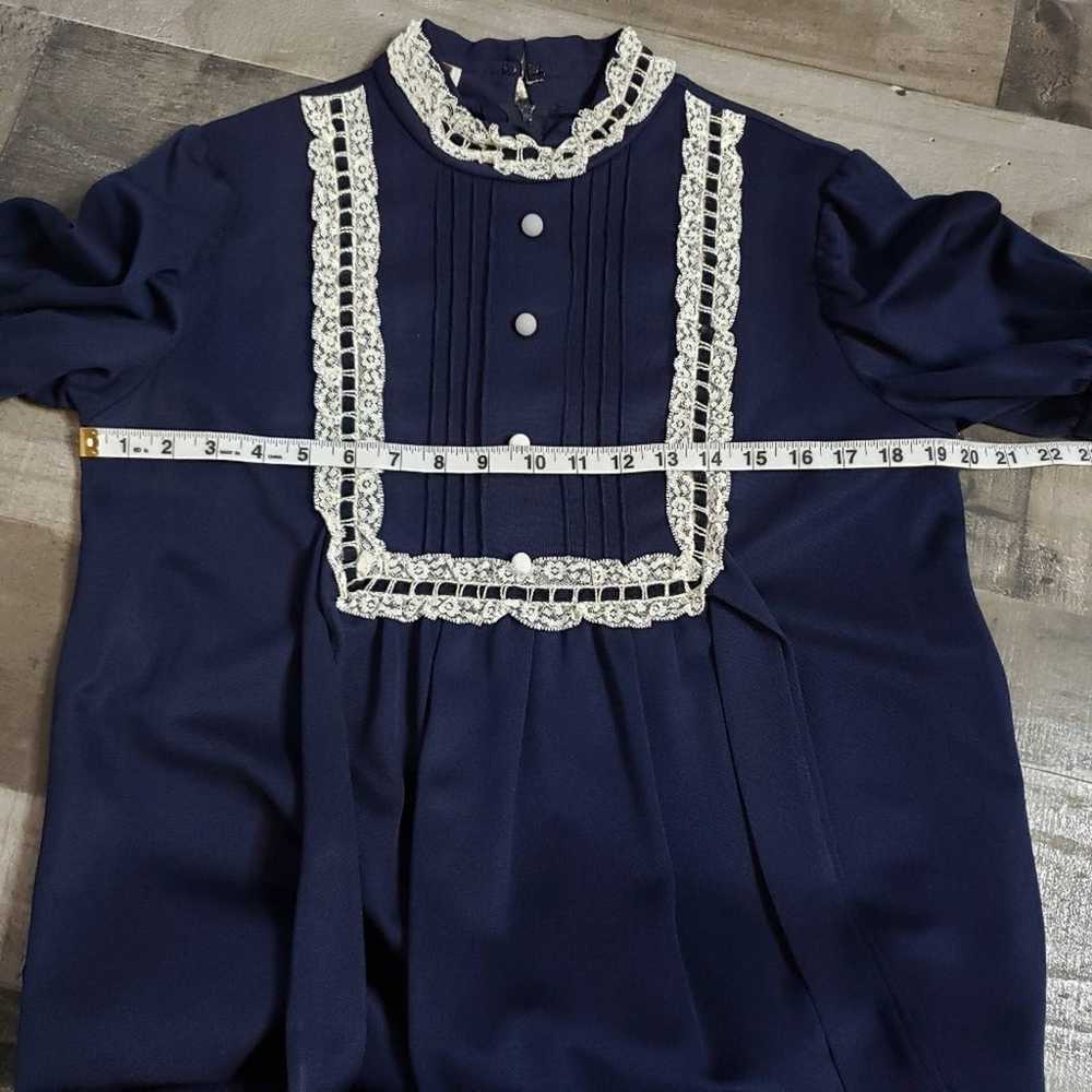 Vintage Glenbrook Navy Prairie Maxi Dress - image 12