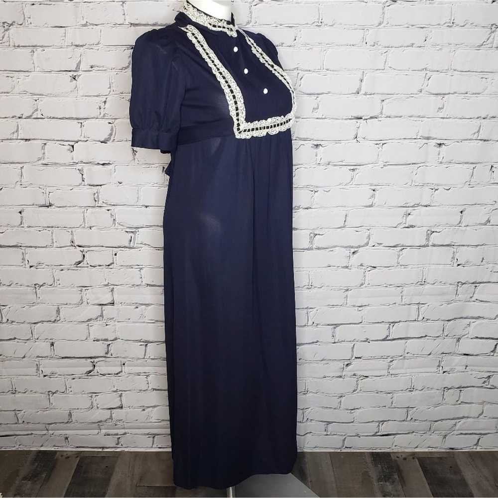 Vintage Glenbrook Navy Prairie Maxi Dress - image 4