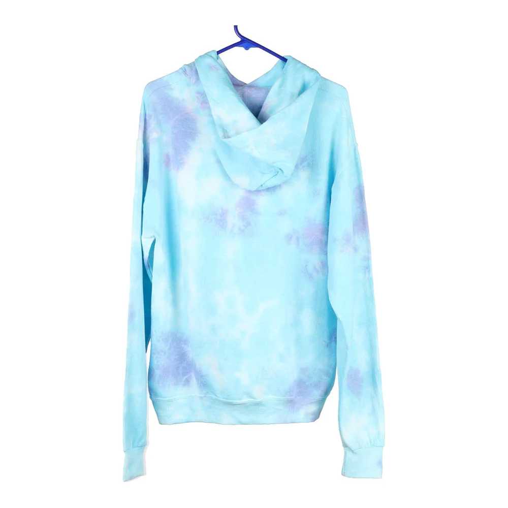 Artists Union Tie-Dye Hoodie - Medium Blue Cotton… - image 2