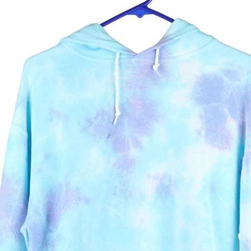 Artists Union Tie-Dye Hoodie - Medium Blue Cotton… - image 3