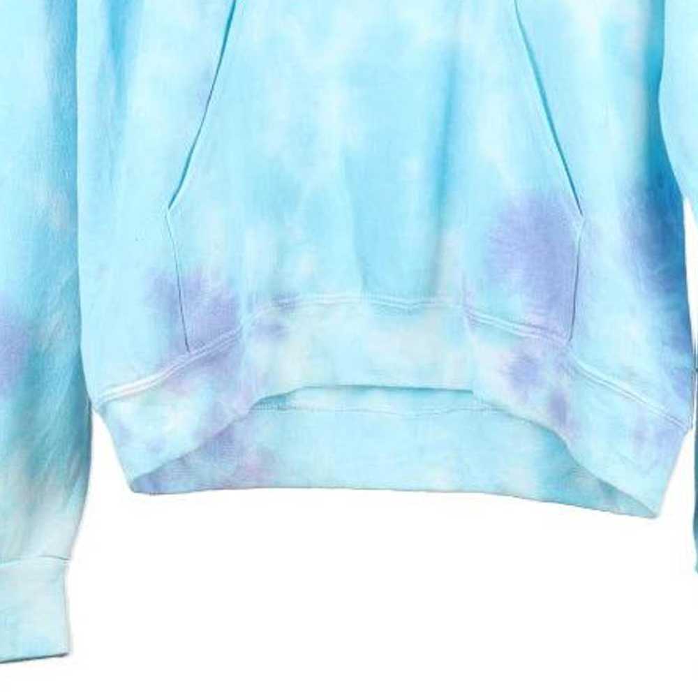 Artists Union Tie-Dye Hoodie - Medium Blue Cotton… - image 4