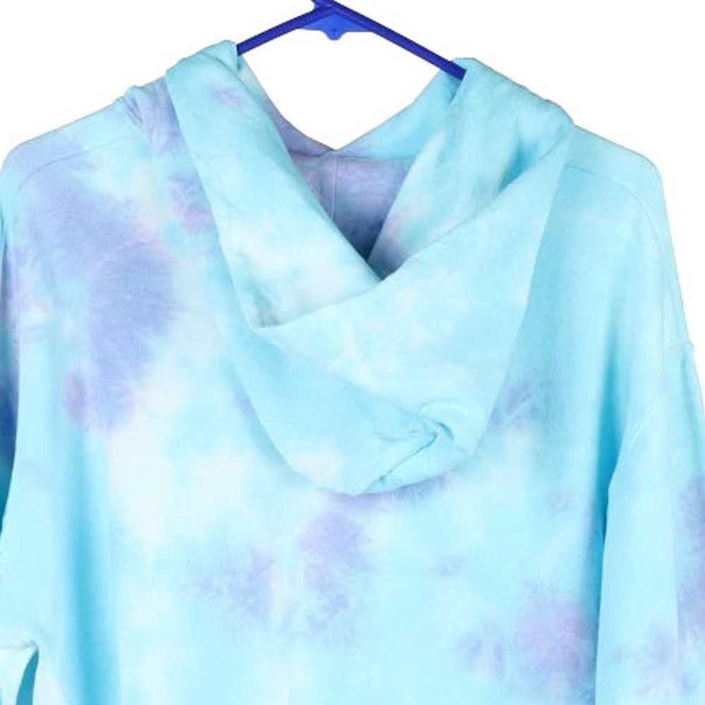 Artists Union Tie-Dye Hoodie - Medium Blue Cotton… - image 5