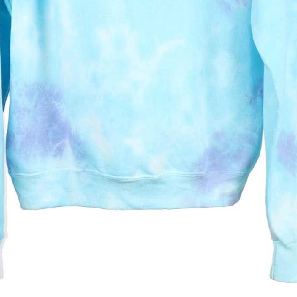 Artists Union Tie-Dye Hoodie - Medium Blue Cotton… - image 6