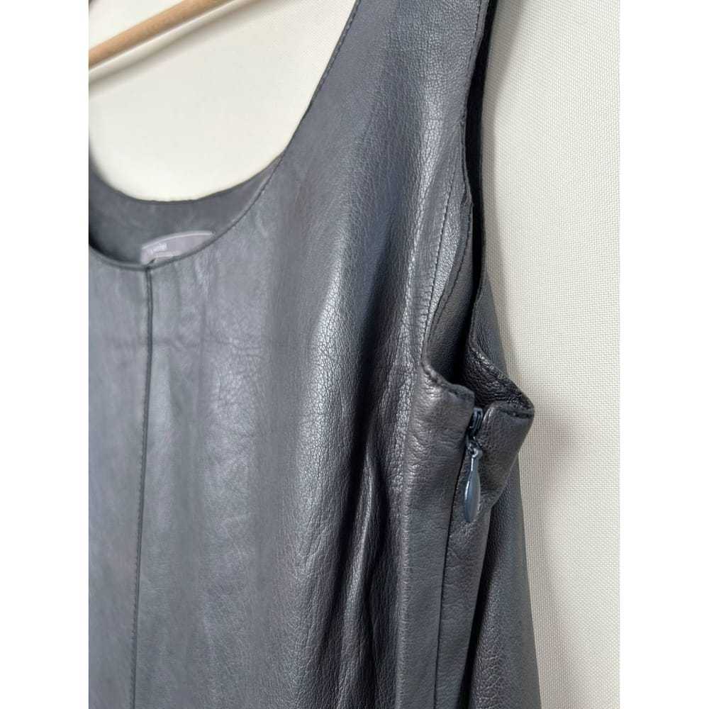 Vince Leather mid-length dress - image 7