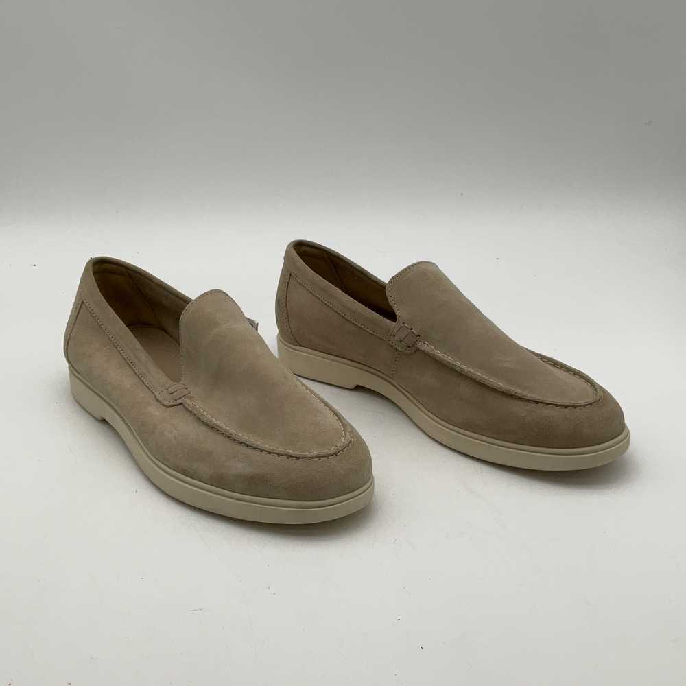 Zara NWT Mens Beige Leather Round Toe Slip-On Cla… - image 3