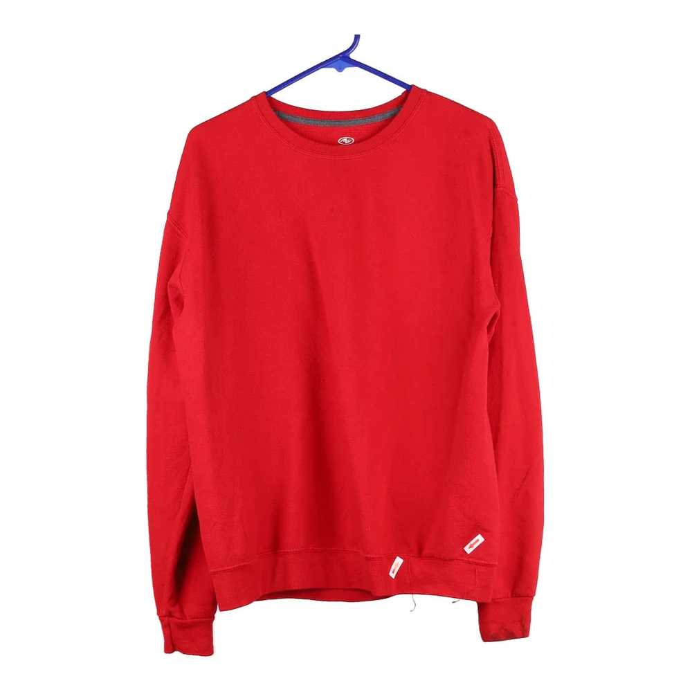 Athletic Works Sweatshirt - Medium Red Cotton Ble… - image 1
