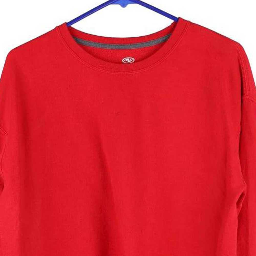 Athletic Works Sweatshirt - Medium Red Cotton Ble… - image 3