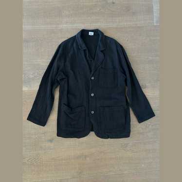 cp shades black vintage front button coat jacket