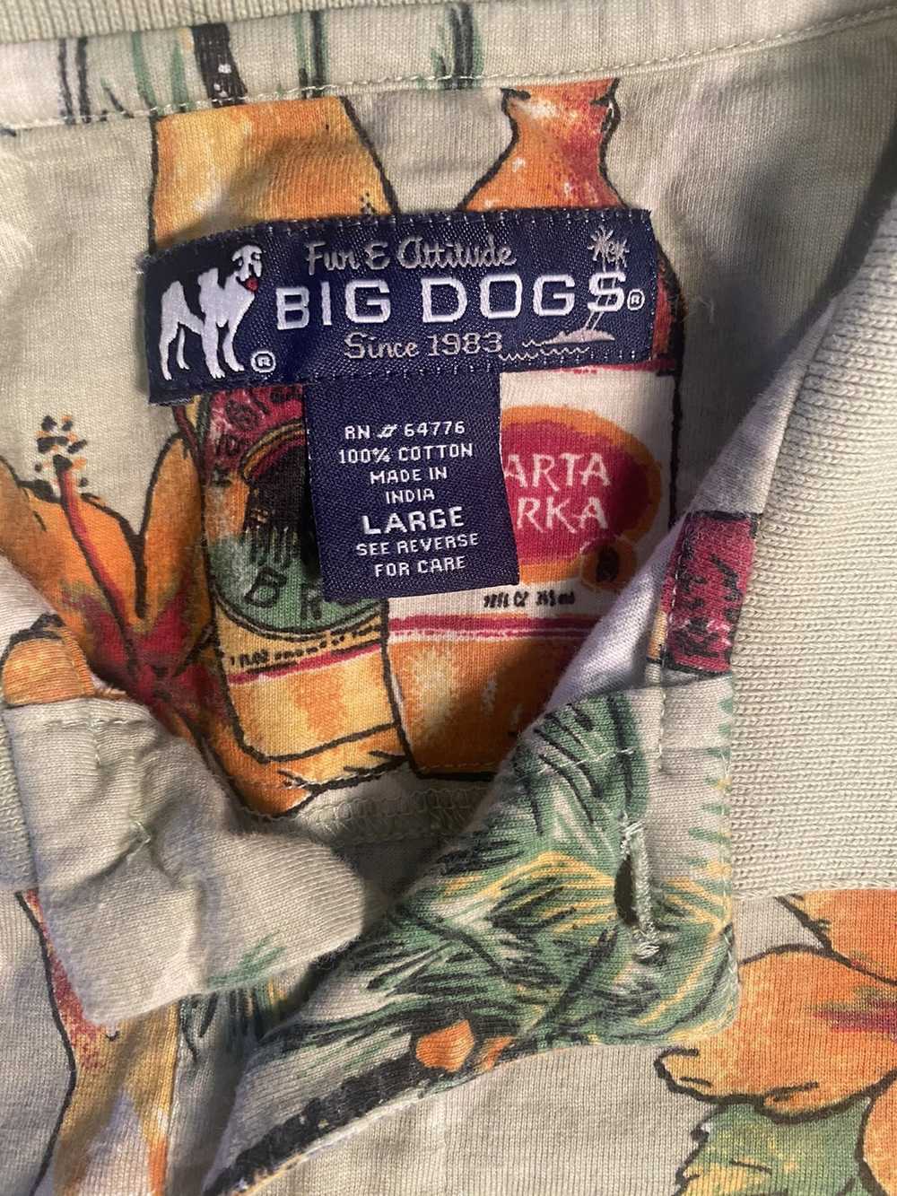 Big Dogs BIG DOG BEER ALL OVER POLO VINTAGE - image 3