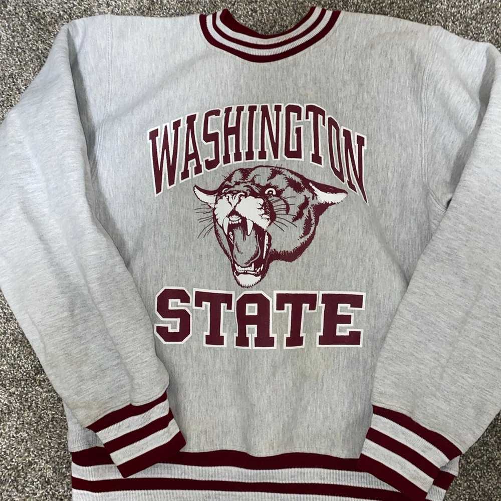 90s Vintage WSU/WAZZU Sweatshirt! Sz L - image 1