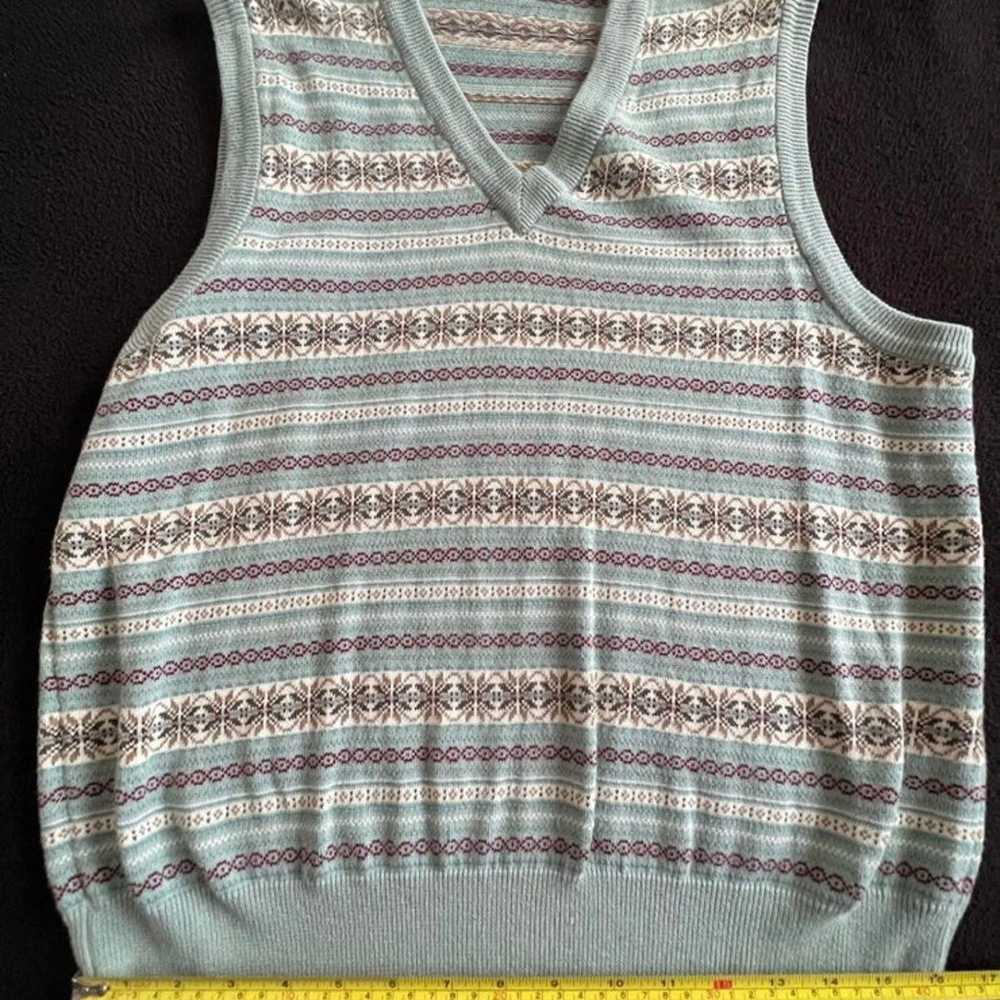 Gap Vintage 90’s Men’s Print V-Neck Sweater Vest … - image 10