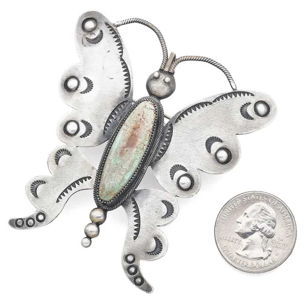 Harry Morgan Navajo Sterling Silver Turquoise But… - image 5