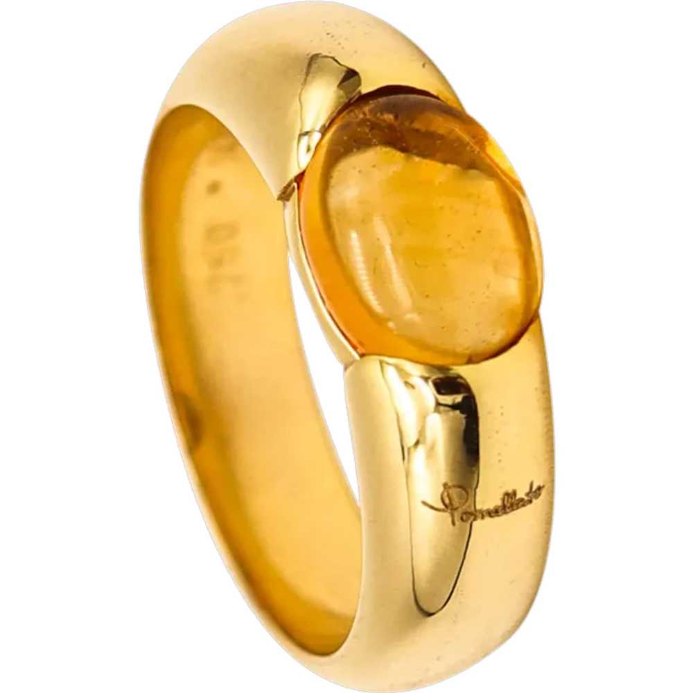 Pomellato Milan Candy Ring In 18Kt Yellow Gold Wi… - image 1