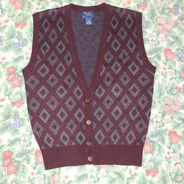vintage cambridge classics sweater vest size medi… - image 1
