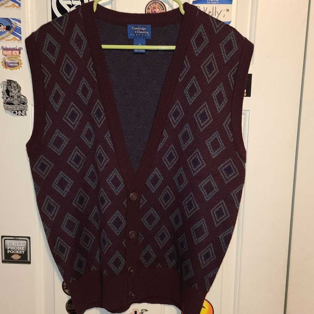 vintage cambridge classics sweater vest size medi… - image 5