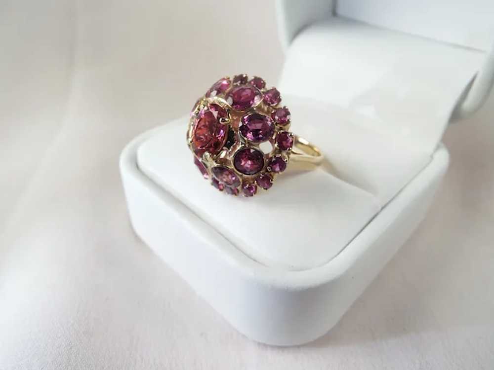 11 CT Burmese Ruby Estate Ring 18KT Gold - image 2