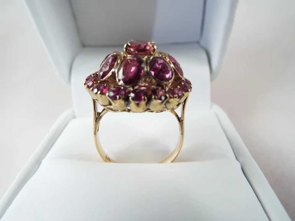 11 CT Burmese Ruby Estate Ring 18KT Gold - image 3