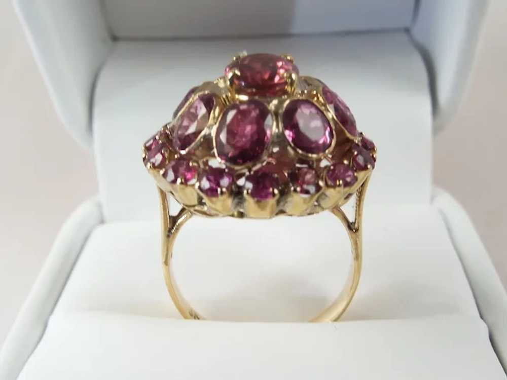 11 CT Burmese Ruby Estate Ring 18KT Gold - image 4