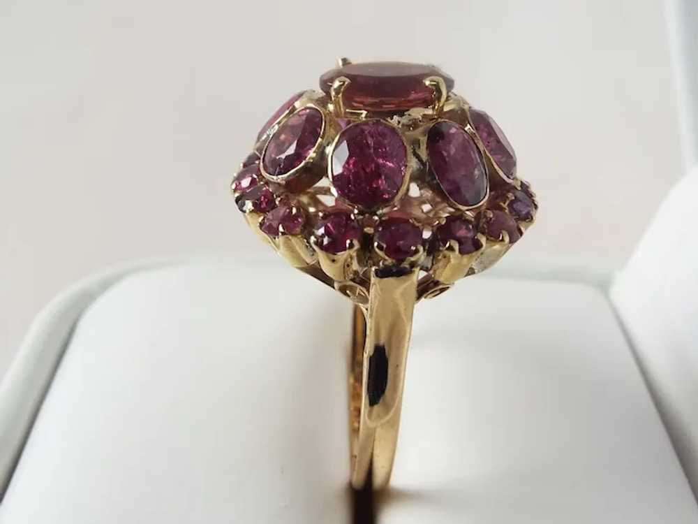 11 CT Burmese Ruby Estate Ring 18KT Gold - image 5